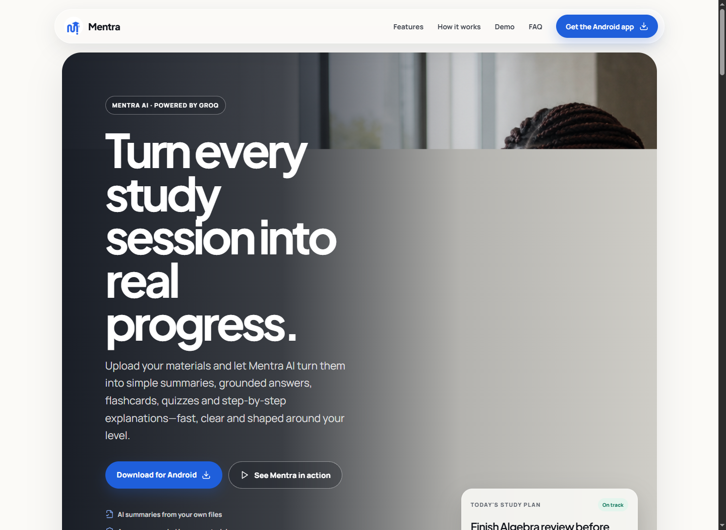 Mentra interface design