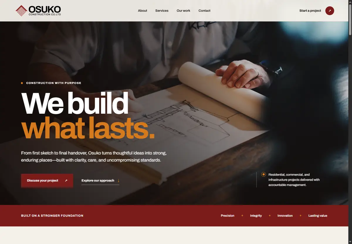 OSUKO Construction interface design